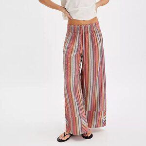 We The Free Multicolor Striped Straight Leg Pants